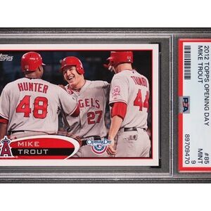2012 TOPPS OPENING DAY MIKE TROUT 
PSA 9 MINT 
#85